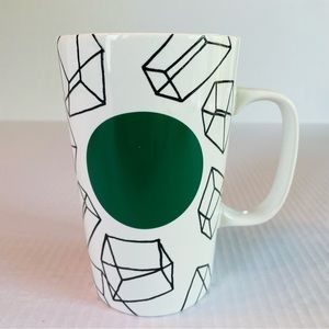 Starbucks Retired 2014 Geometric Squares Coffee Mug
